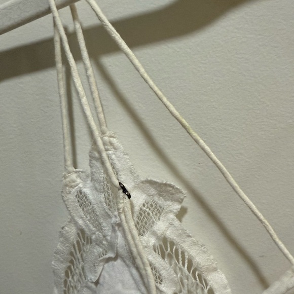 Free People Adella Bralette, White Lace, Size S/M - Picture 5 of 7